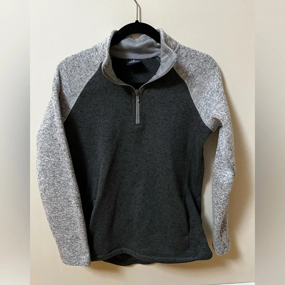 Charles River Apparel 3/4 Zip Sweatshirt- Gray- Women’s Size Medium - Picture 1 of 4
